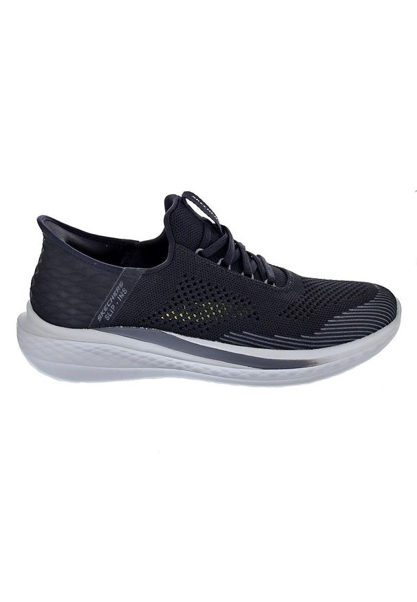skechers - Buty wsuwane SLIP-INS sportowe męskie Skechers Slade Quinto. Zapięcie: bez zapięcia. Kolor: niebieski, czarny, wielokolorowy