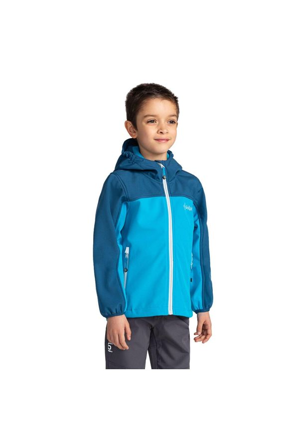 Chłopięca kurtka softshell Kilpi RAVIO-J. Kolor: niebieski. Materiał: softshell