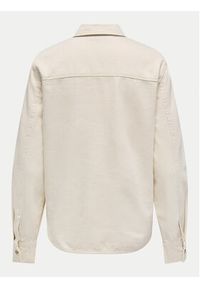 only - ONLY Koszula jeansowa Silla 15338783 Écru Slim Fit. Materiał: bawełna #6