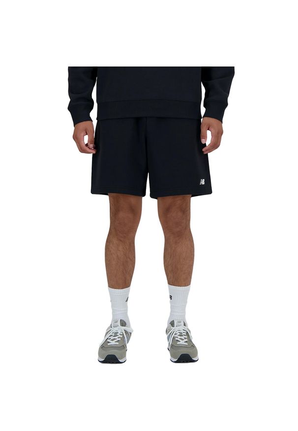 New Balance - Szorty 7 French Terry Rozmiar L Czarny - MS41520BK. Kolor: czarny. Materiał: materiał. Sport: fitness