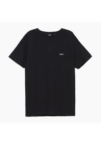 Cropp - Koszulka z haftem Czarny. Kolor: czarny. Wzór: haft