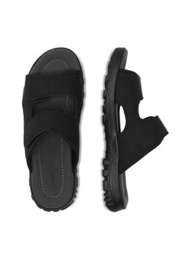 Lanetti Klapki MSS20464-01 Czarny. Kolor: czarny. Materiał: skóra