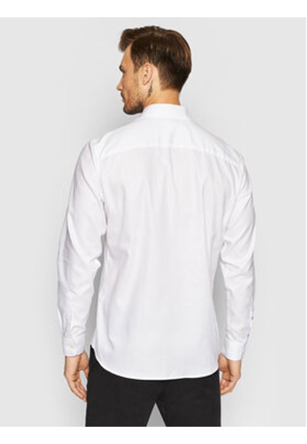 Selected Homme Koszula New Mark 16058640 Biały Slim Fit. Kolor: biały. Materiał: bawełna