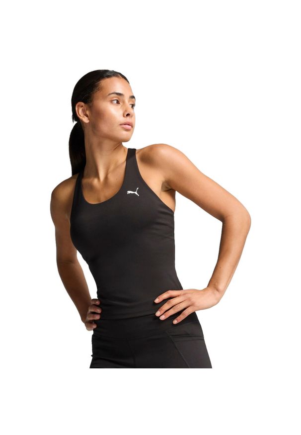 Podkoszulek damskie Puma W Tad Essential 2 In 1 Tank. Kolor: czarny. Materiał: poliester, materiał. Sport: bieganie