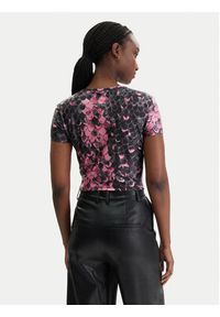 Versace Jeans Couture T-Shirt 80HAH602 JS552 Różowy Slim Fit. Kolor: różowy. Materiał: syntetyk #3