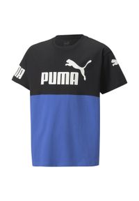 Koszulka Sportowa Chłopięca Puma Power. Kolor: niebieski #1