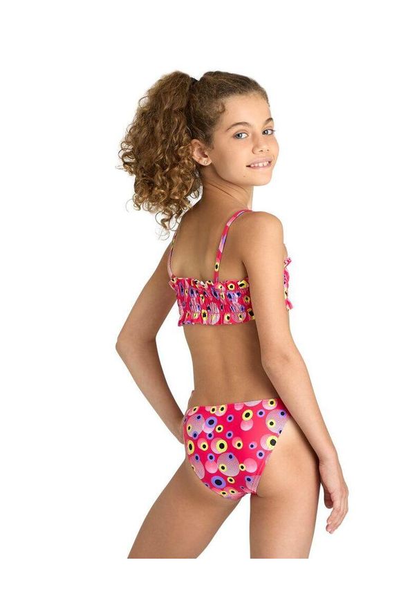 Strój kąpielowy dziewczęcy kostium dwuczęściowy na basen Arena Bikini. Kolor: wielokolorowy, niebieski, żółty, różowy