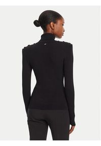 Gaudi Golf 521FD53037 Czarny Regular Fit. Typ kołnierza: golf. Kolor: czarny. Materiał: wiskoza #2