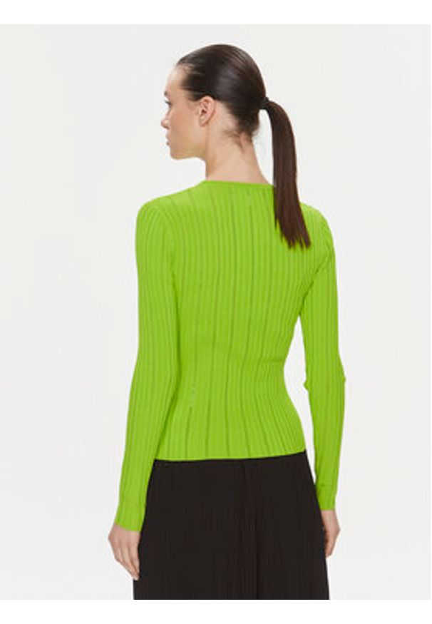 Samsoe & Samsoe - Samsøe Samsøe Bluzka Lea F23400041 Zielony Slim Fit. Kolor: zielony. Materiał: wiskoza