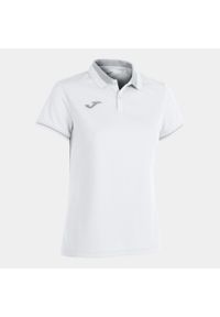 Koszulka polo tenisowa damska Joma Championship VI. Typ kołnierza: polo. Kolor: biały, wielokolorowy, szary. Sport: tenis
