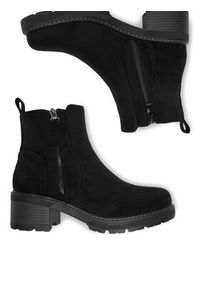 Clara Barson Botki CEO-HY58222-1 Czarny. Kolor: czarny. Materiał: materiał #4