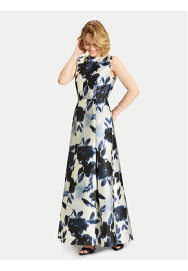 Swing Sukienka wieczorowa 5AK11200 Kolorowy Regular Fit. Materiał: syntetyk. Wzór: kolorowy. Styl: wizytowy