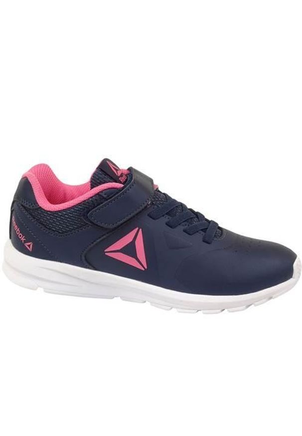 Buty do chodzenia dla dzieci Reebok Rush Runner. Zapięcie: rzepy. Kolor: różowy, niebieski, wielokolorowy. Materiał: guma, syntetyk, tkanina, materiał. Szerokość cholewki: normalna. Sport: turystyka piesza