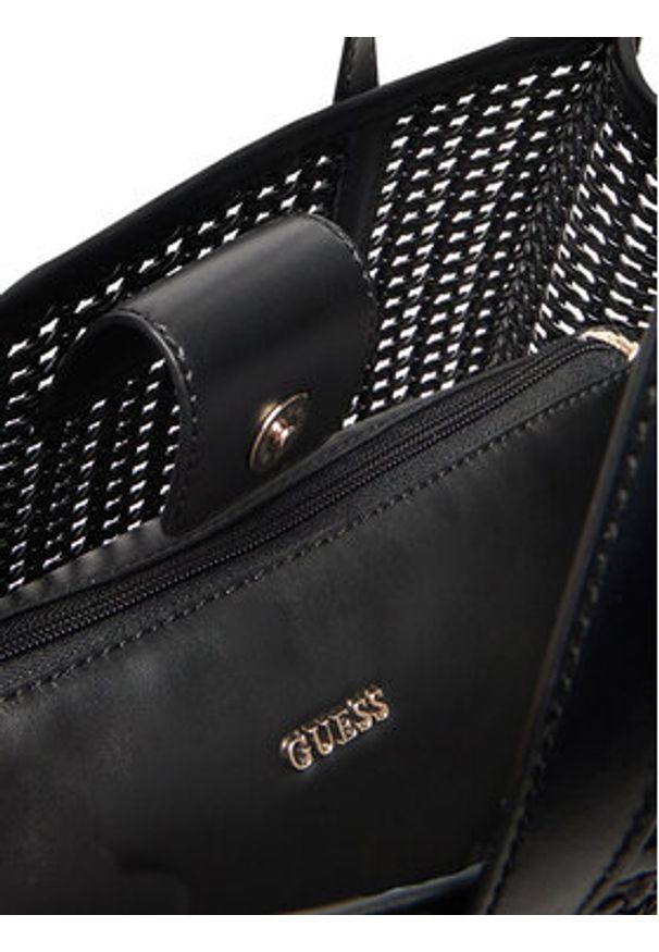 Guess Torebka Brigitta HWWZ72 06230 Czarny. Kolor: czarny. Materiał: skórzane
