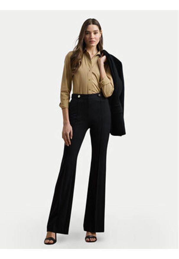 Lauren Ralph Lauren - LAUREN RALPH LAUREN Spodnie materiałowe 200971132001 Czarny Bootcut Fit. Kolor: czarny. Materiał: wiskoza