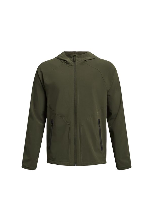 Kurtka dziecięca zapinana na zamek Under Armour Unstoppable. Kolor: czarny, wielokolorowy, zielony