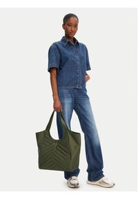 Pinko - PINKO Torebka Tote Bag Puzzle 104536 A1EU Z99Q Zielony. Kolor: zielony