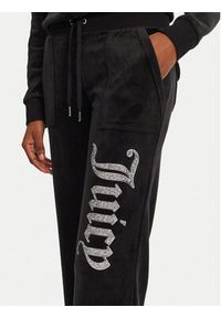 Juicy Couture Spodnie dresowe Layla JCBBJ125806 Czarny Regular Fit. Kolor: czarny. Materiał: syntetyk #3