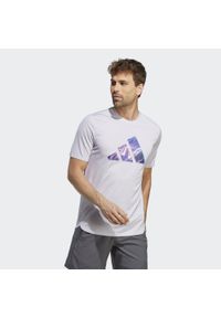 Adidas - Designed for Movement HIIT Training Tee. Kolor: czarny, szary, wielokolorowy. Sport: fitness