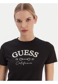 Guess T-Shirt V6RI02 J1314 Czarny Regular Fit. Kolor: czarny. Materiał: bawełna #3