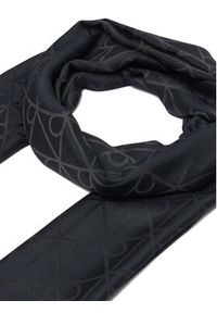 Calvin Klein Szal Emblem Aop Glossy Tonal Scarf LV04F8096G Czarny. Kolor: czarny. Materiał: materiał #3
