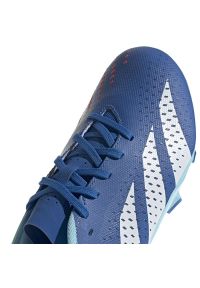 Adidas - Buty piłkarskie adidas Predator Accuracy.3 L Fg M GZ0015 niebieskie. Zapięcie: sznurówki. Kolor: niebieski. Materiał: guma, syntetyk. Sport: piłka nożna