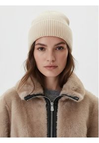 Nine West Czapka CEO-NW-W3-009-AW25 Écru. Materiał: poliester, materiał