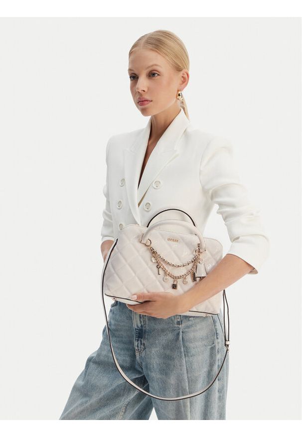 Guess Torebka 180975 Beżowy. Kolor: beżowy. Materiał: skórzane