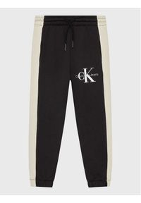 Calvin Klein Jeans Spodnie dresowe IB0IB01360 Czarny Regular Fit. Kolor: czarny. Materiał: bawełna #1