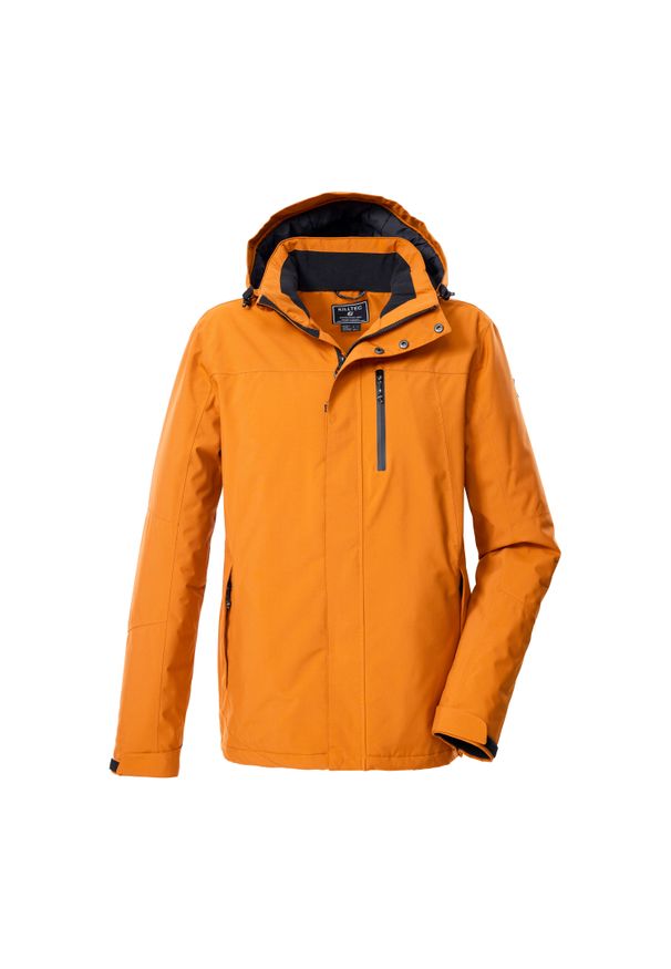 Kurtka z kapturem Killtec KOW 90. Typ kołnierza: kaptur. Kolor: brązowy. Sport: turystyka piesza