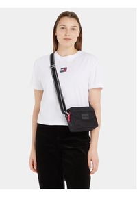 Tommy Jeans Torebka Tjw Skater Girl Camera Bag Print AW0AW15891 Czarny. Kolor: czarny. Wzór: nadruk