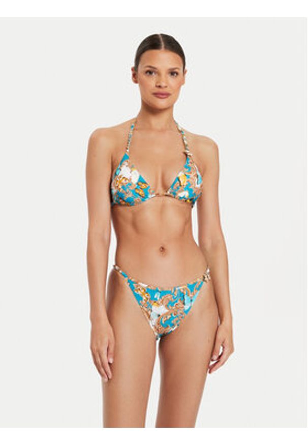 Guess Góra od bikini E4YJ06 MC04R Niebieski. Kolor: niebieski. Materiał: syntetyk