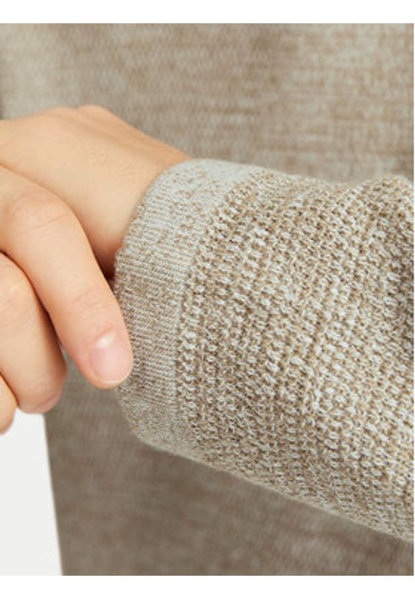 Jack & Jones Sweter George 12268279 Beżowy Regular Fit. Kolor: beżowy. Materiał: bawełna