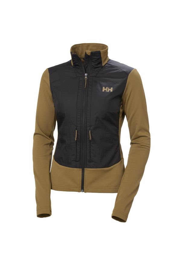 Damska bluza hybrydowa Helly Hansen Versalite. Kolor: beżowy, wielokolorowy, brązowy. Materiał: polar
