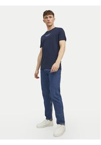 Jack & Jones T-Shirt Archie 12217167 Granatowy Regular Fit. Kolor: niebieski. Materiał: bawełna #6