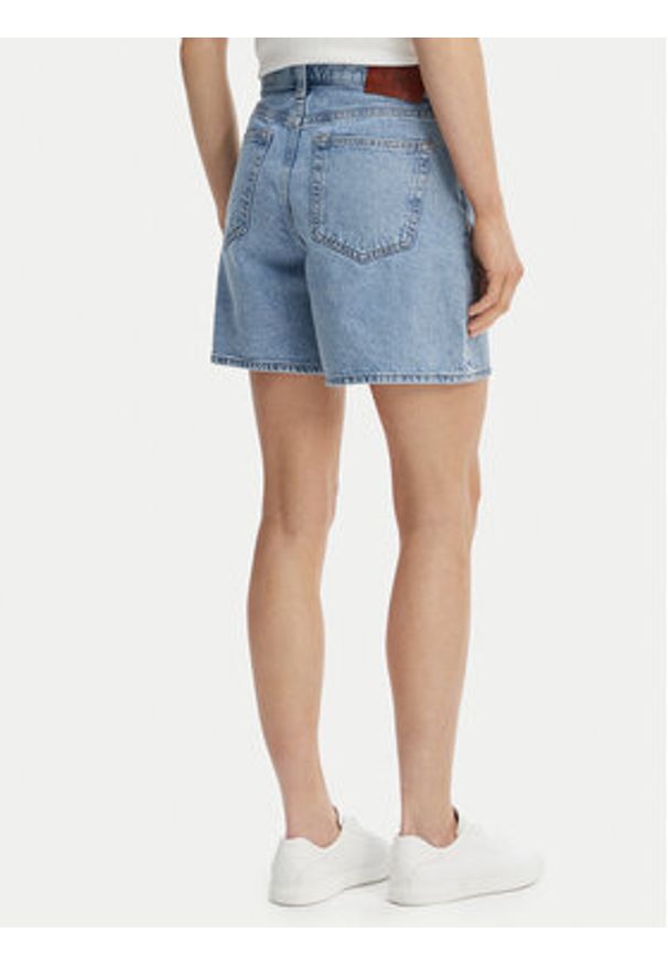 Calvin Klein Jeans Szorty jeansowe LV047F675G Niebieski Regular Fit. Kolor: niebieski. Materiał: bawełna