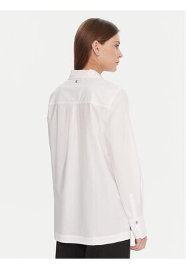 LOLA CASADEMUNT Koszula LF2515025 Biały Regular Fit. Kolor: biały. Materiał: bawełna