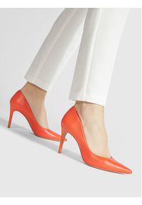 Eva Minge Szpilki EM-44-11-001407 Pomarańczowy. Kolor: pomarańczowy. Materiał: skóra. Obcas: na szpilce #8