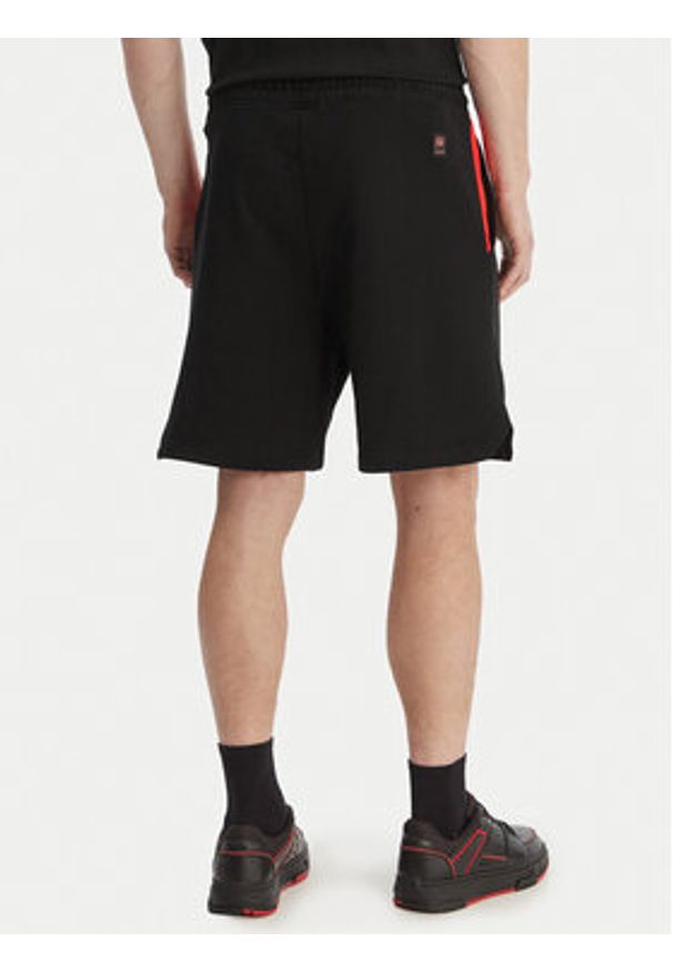 Hugo - HUGO Szorty materiałowe Despen_RB 50559712 Czarny Relaxed Fit. Kolor: czarny. Materiał: bawełna