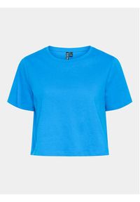 Pieces T-Shirt Sara 17146319 Niebieski Oversize. Kolor: niebieski. Materiał: bawełna #3