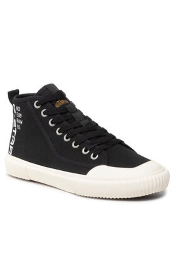 G-Star RAW - G-Star Raw Trampki Noril Mid Cvs Lgo W 2211 029705 Czarny. Kolor: czarny. Materiał: materiał