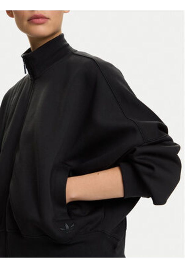 Adidas - adidas Bluza Off Placed 3-Stripes JX2705 Czarny Regular Fit. Kolor: czarny. Materiał: bawełna, syntetyk