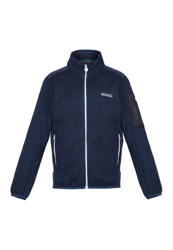 Regatta - Polar dziecięcy Newhill Fleece Jacket. Kolor: niebieski. Materiał: polar. Sezon: zima. Sport: turystyka piesza