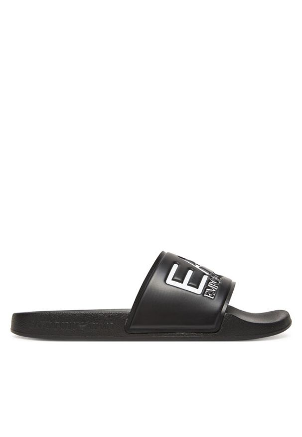 EA7 Emporio Armani Klapki 7X000108 AF15118 UC001 Czarny. Kolor: czarny