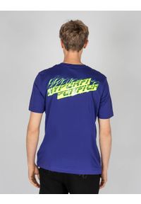 Diesel T-shirt "T-Just-Y10" | 00SSP5-0HARE | T-Diego-Y10 | Mężczyzna | Fioletowy. Okazja: na co dzień. Kolor: fioletowy. Materiał: bawełna. Wzór: aplikacja, nadruk. Styl: casual #7