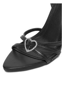 DeeZee Sandały SWEETIE BLACK PU Czarny. Kolor: czarny. Materiał: syntetyk, materiał