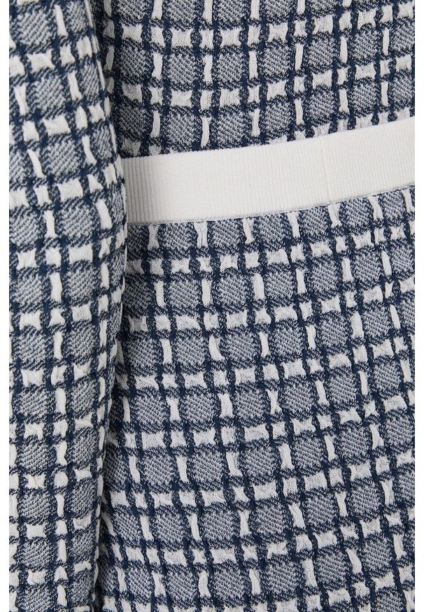Victoria Victoria Beckham - Spódnica. Okazja: na co dzień. Kolor: niebieski. Materiał: dzianina. Styl: casual