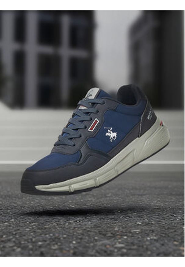 Beverly Hills Polo Club Sneakersy CEO-V5-MARCO Granatowy. Kolor: niebieski. Materiał: materiał