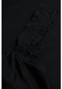 mango - Mango Sukienka bawełniana Delos kolor czarny maxi oversize. Kolor: czarny. Materiał: bawełna. Długość rękawa: na ramiączkach. Typ sukienki: oversize. Długość: maxi #3
