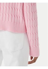 TOMMY HILFIGER - Tommy Hilfiger Sweter WW0WW48433 Różowy jasny Regular Fit. Kolor: różowy. Materiał: bawełna #2